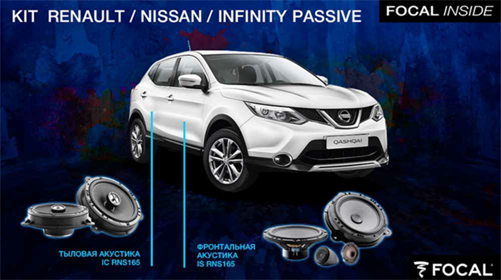 Комплект автозвука для Renault / Nissan / Infinity